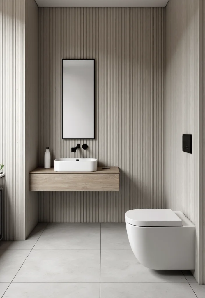 14 Metro Tile Bathroom Designs With Urban Style - 6. Vertical Stacking for Height