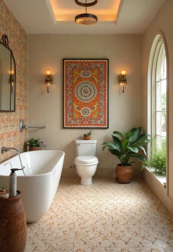 14 Mexican Tile Bathroom Ideas Full of Color - 14. Spa-Like Retreat