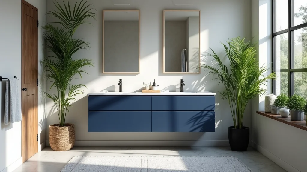 14 Navy Blue Bathroom Vanity Ideas for Bold Style