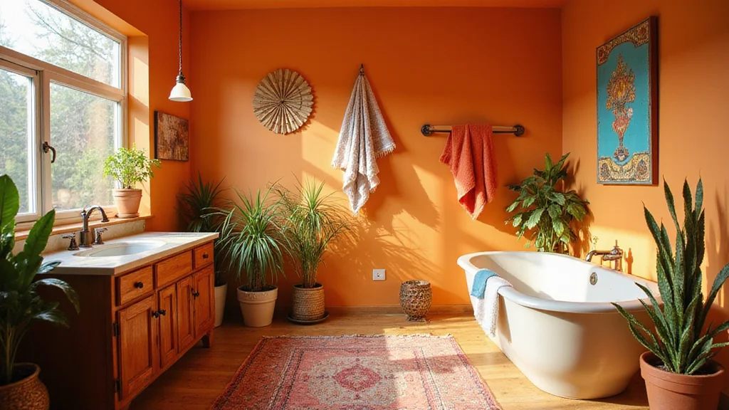 14 Orange Bathroom Wall Ideas for Warmth