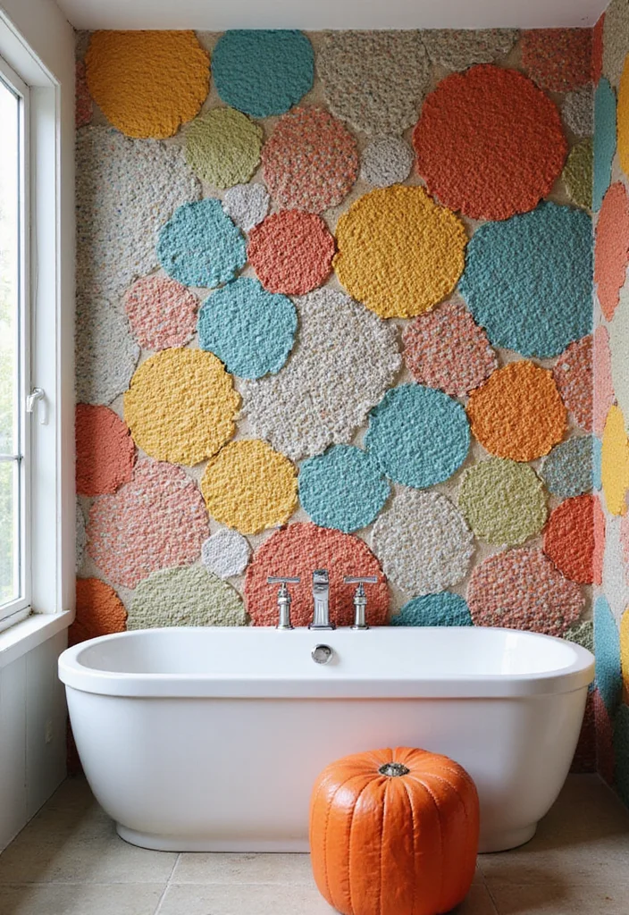 14 Penny Tile Bathroom Ideas With Texture - 4. Textured Mosaic Penny Tile Patterns