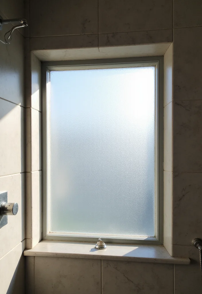 14 Small Bathroom Window Ideas for Light & Privacy - 2. Frosted Glass Windows