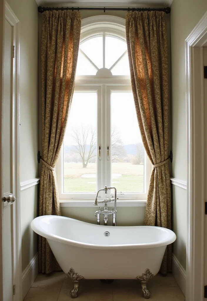 14 Small Bathroom Window Ideas for Light & Privacy - 8. Arched Windows for Unique Shape
