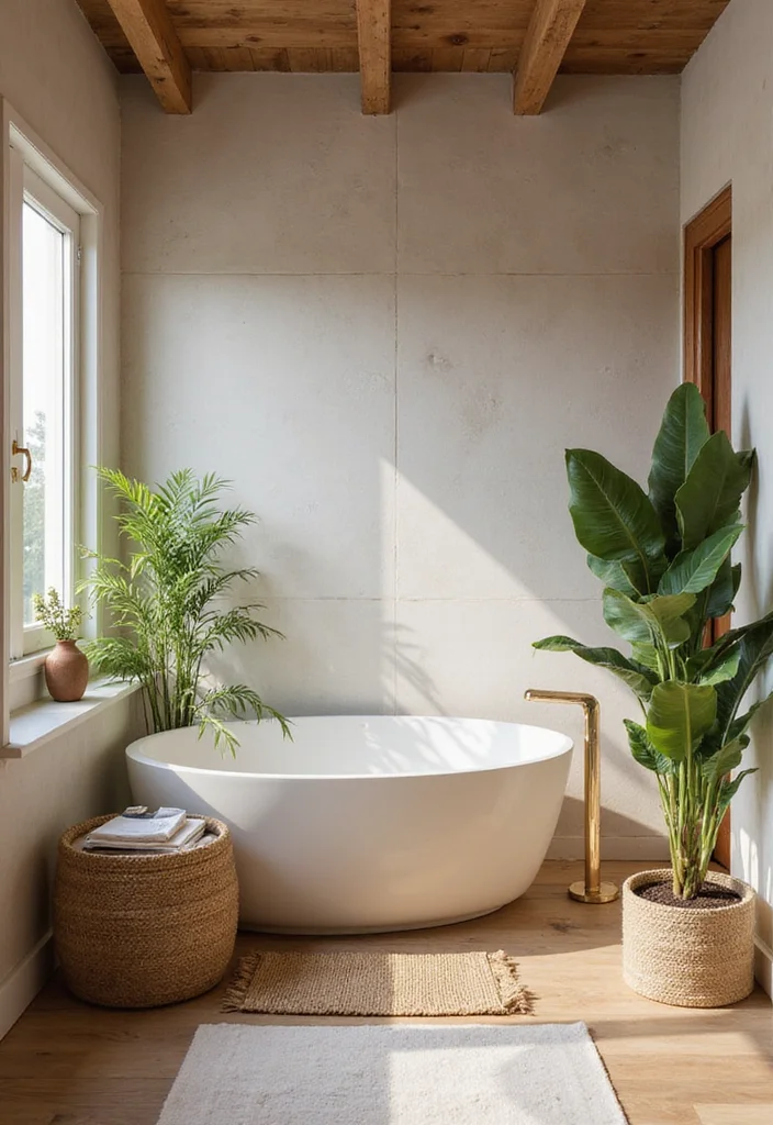 14 Small Shower Bathroom Ideas for Compact Homes - 12. Organic Elements