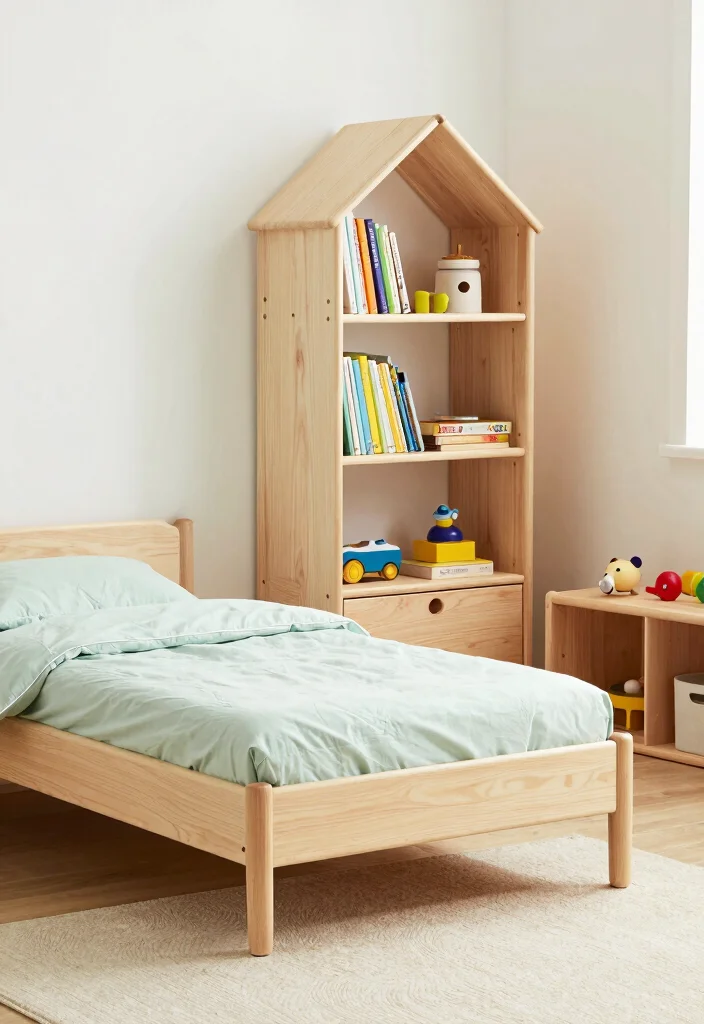 14 Toddler Girl Green Bedroom Ideas With Fresh Nature Vibes - 3. Eco-Friendly Furniture