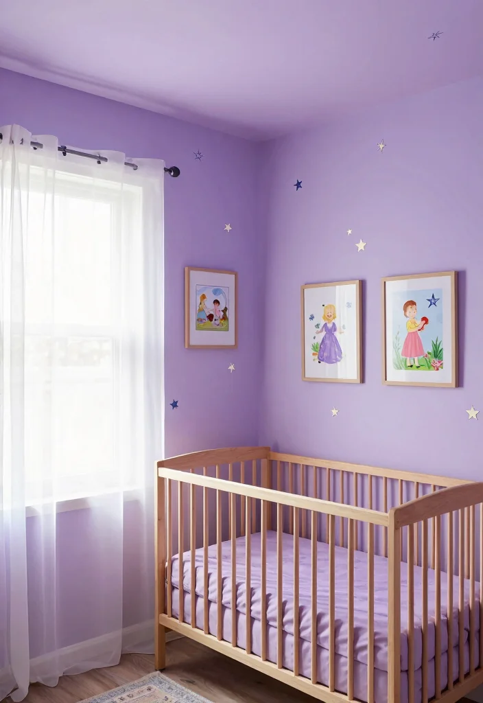 14 Toddler Girl Lilac Bedroom Ideas With Soft Dreamy Tones - 1. Soft Lilac Walls