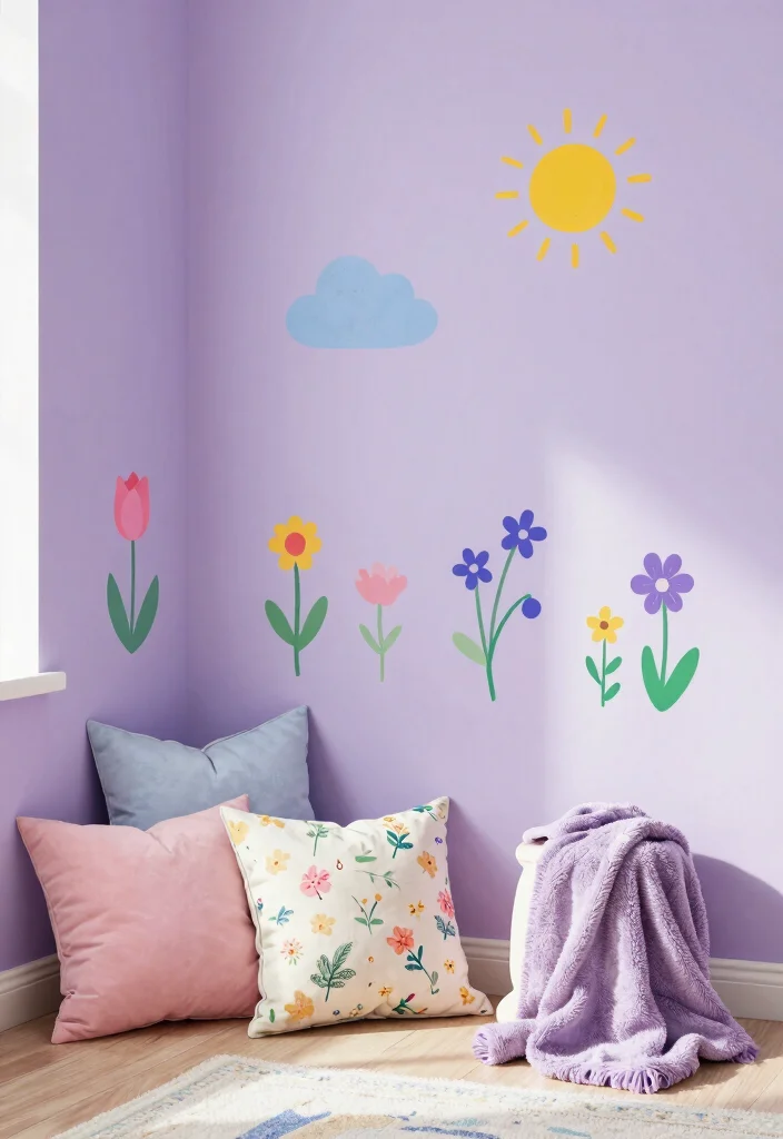 14 Toddler Girl Lilac Bedroom Ideas With Soft Dreamy Tones - 14. Seasonal Decor Changes
