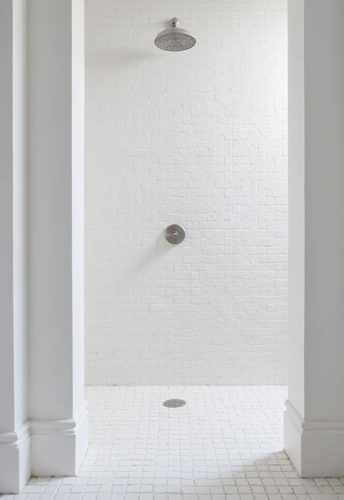 14 White Square Tile Bathroom Ideas for Minimal Spaces - 8. White Square Tile Mosaic Designs