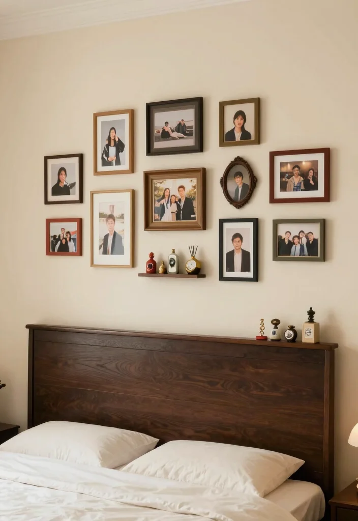 15 Dark Brown Bed Frame Bedroom Cozy Ideas For Warm Comfort - 5. Personal Touches in Decor