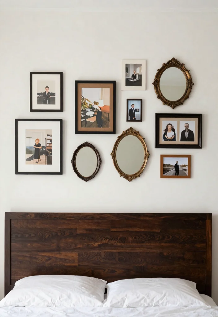 15 Dark Brown Bed Frame Modern Luxury Bedroom Ideas - 12. Showcase Personal Artwork