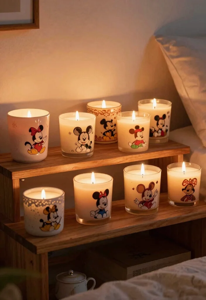 15 Disney Bedroom Ideas For Adults In A Vintage Aesthetic - 14. Vintage Disney Scented Candles