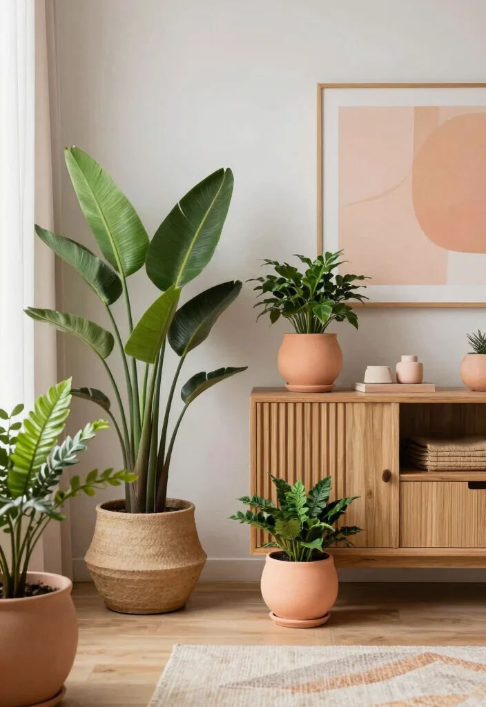 15 Peach Colour Luxury Bedroom Ideas That Feel Sophisticated - 11. Incorporate Natural Elements