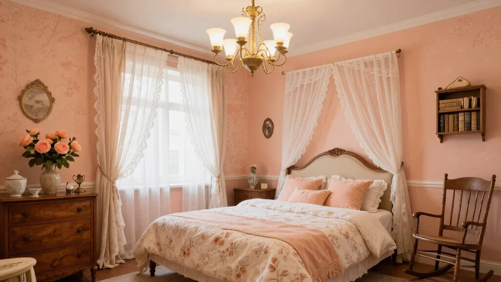 15 Peach Colour Vintage Bedroom Ideas With Romantic Charm
