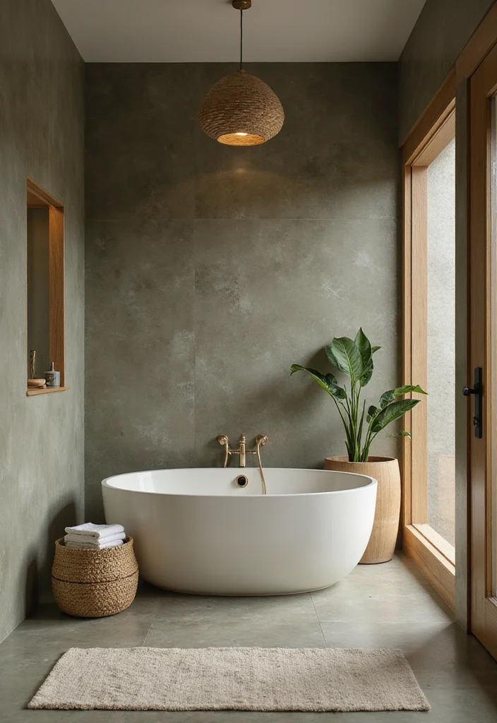 15 Rustic Bathroom Decor Ideas With Warm Charm - 4. Earthy Color Palettes