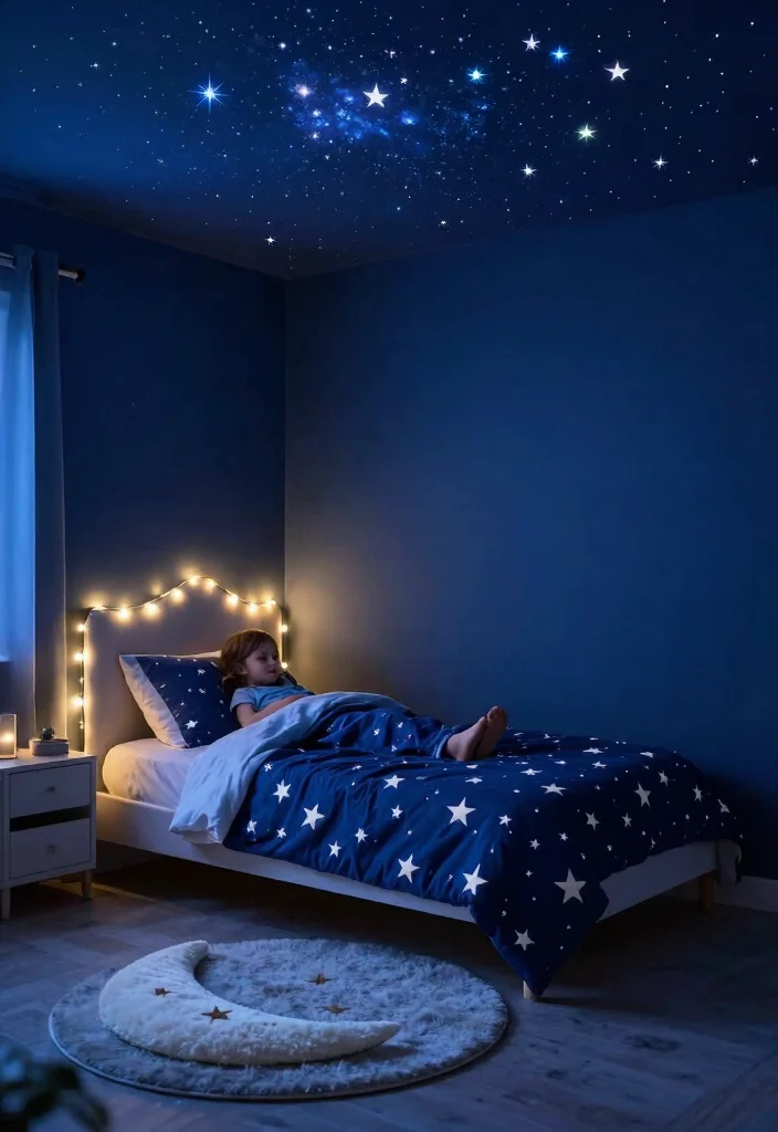 15 Toddler Girl Bloxburg Bedroom Ideas For Cute Builds - 6. Starry Night Dreamland