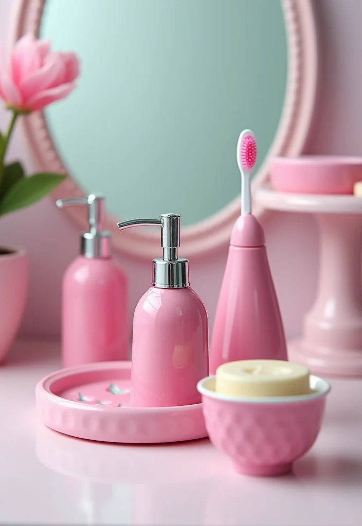 16 Barbie Bathroom Decor Ideas for a Fun Makeover - 14. Barbie-inspired Bath Accessories