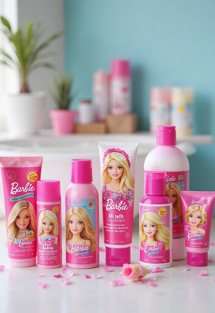 16 Barbie Bathroom Decor Ideas for a Fun Makeover - 15. Fun Bath Products
