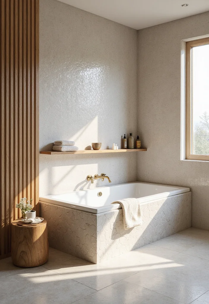 16 Hexagon Mosaic Tile Bathroom Inspirations - 1. Sustainable Serenity