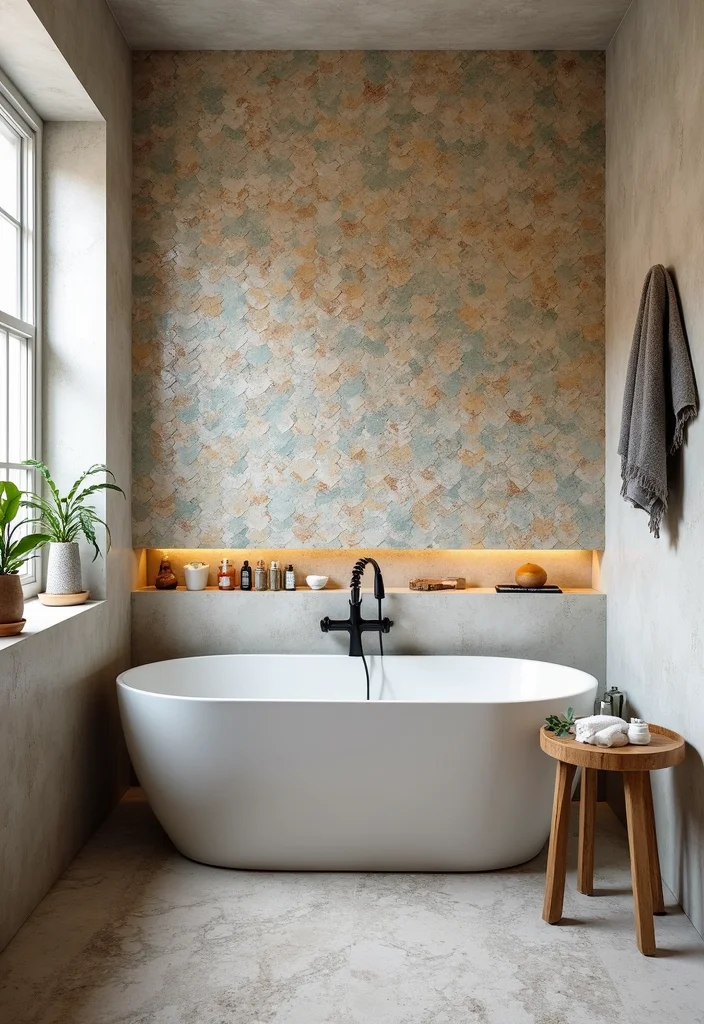 16 Hexagon Mosaic Tile Bathroom Inspirations - 11. Artisan Accents