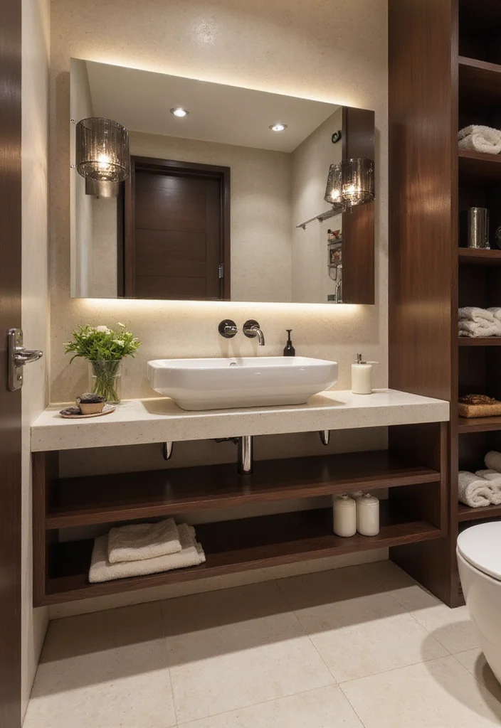 16 Luxury Small Bathroom Ideas Worth Saving - 1. Elegant Floating Vanities