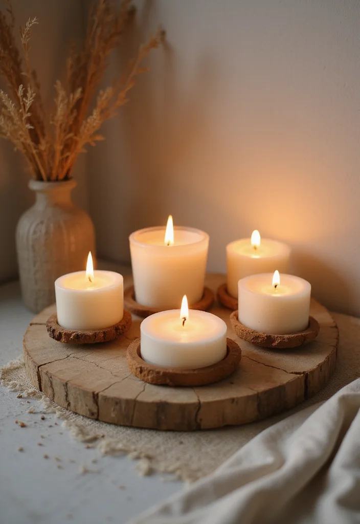 16 Natural Bathroom Decor Ideas for a Calming Space - 14. Aromatic Candles