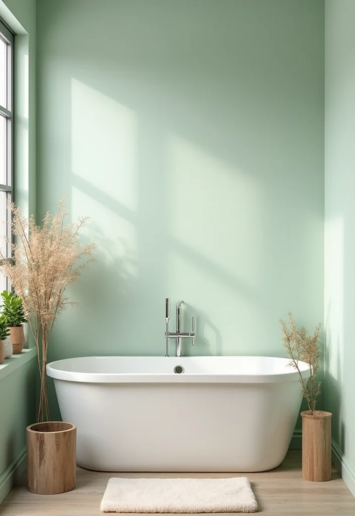 16 Natural Bathroom Decor Ideas for a Calming Space - 15. Eco-Friendly Bathroom Paint