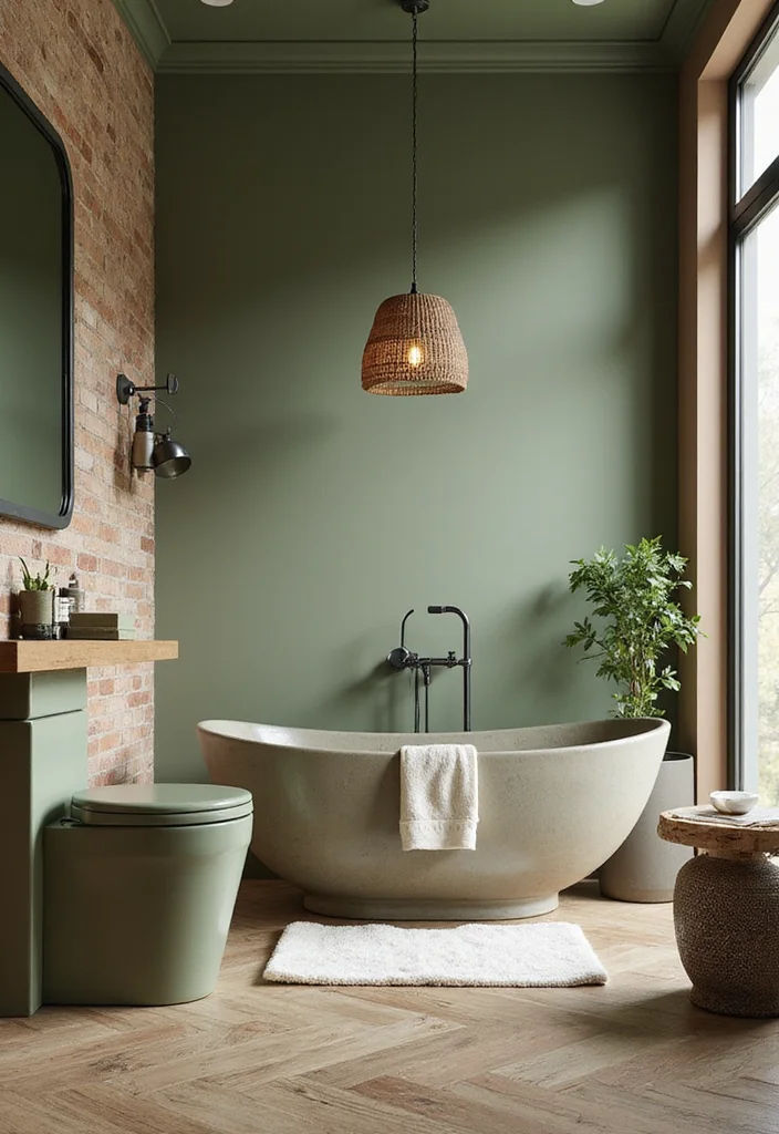 16 Natural Bathroom Decor Ideas for a Calming Space - 7. Earthy Color Palette