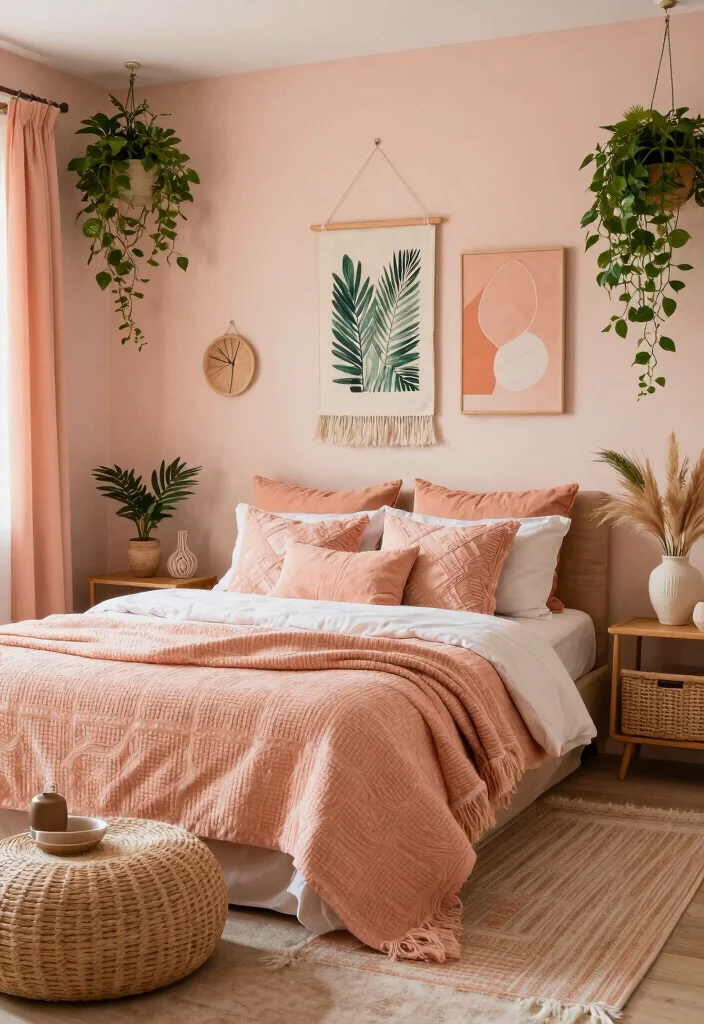 16 Peach Colour Bohemian Bedroom Ideas With Artistic Flair - Conclusion