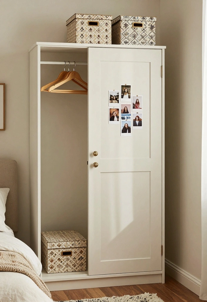 16 Single Door Closet Ideas For Small Bedrooms - 15. Personal Touches