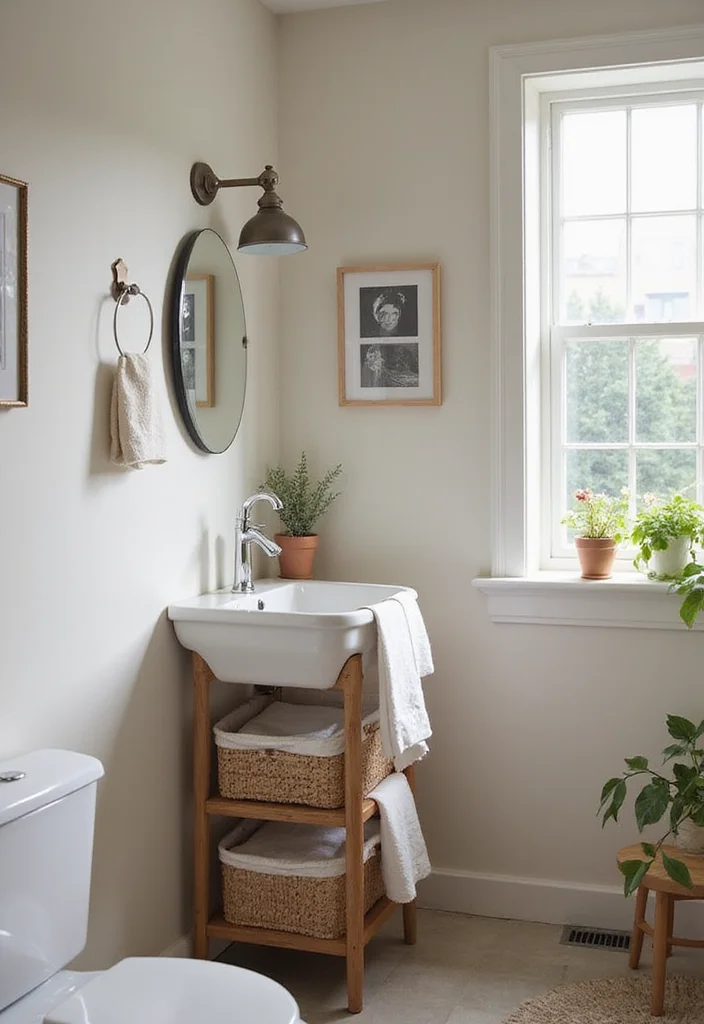 16 Small Bathroom Vanity Ideas That Maximize Space - 15. Compact Double Duty Vanities