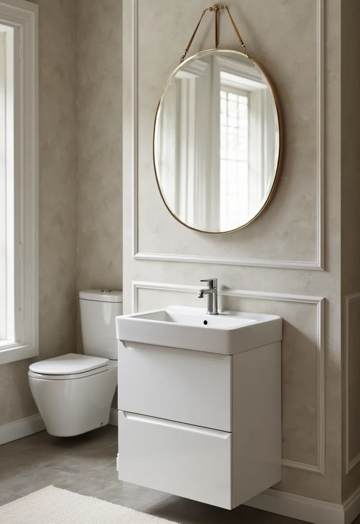 16 Small Bathroom Vanity Ideas That Maximize Space - 7. Narrow Vanities for Tight Spaces