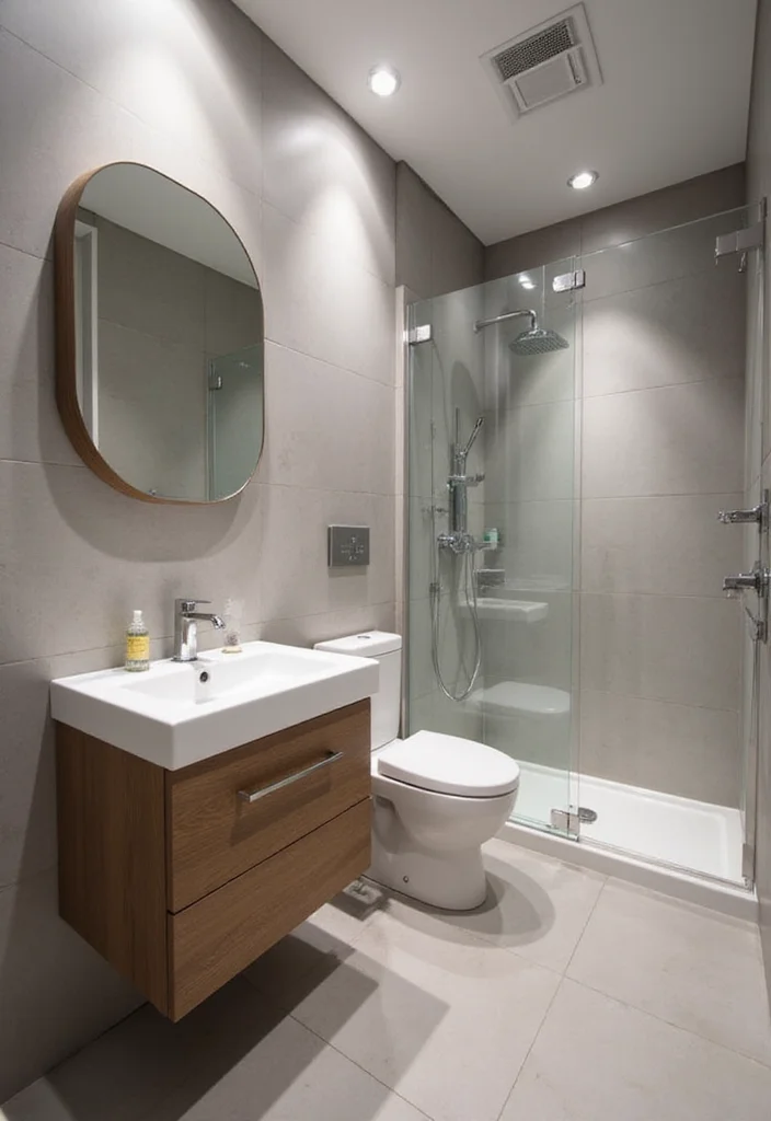 16 Small Modern Bathroom Ideas With Clean Style - 13. High Tech Features