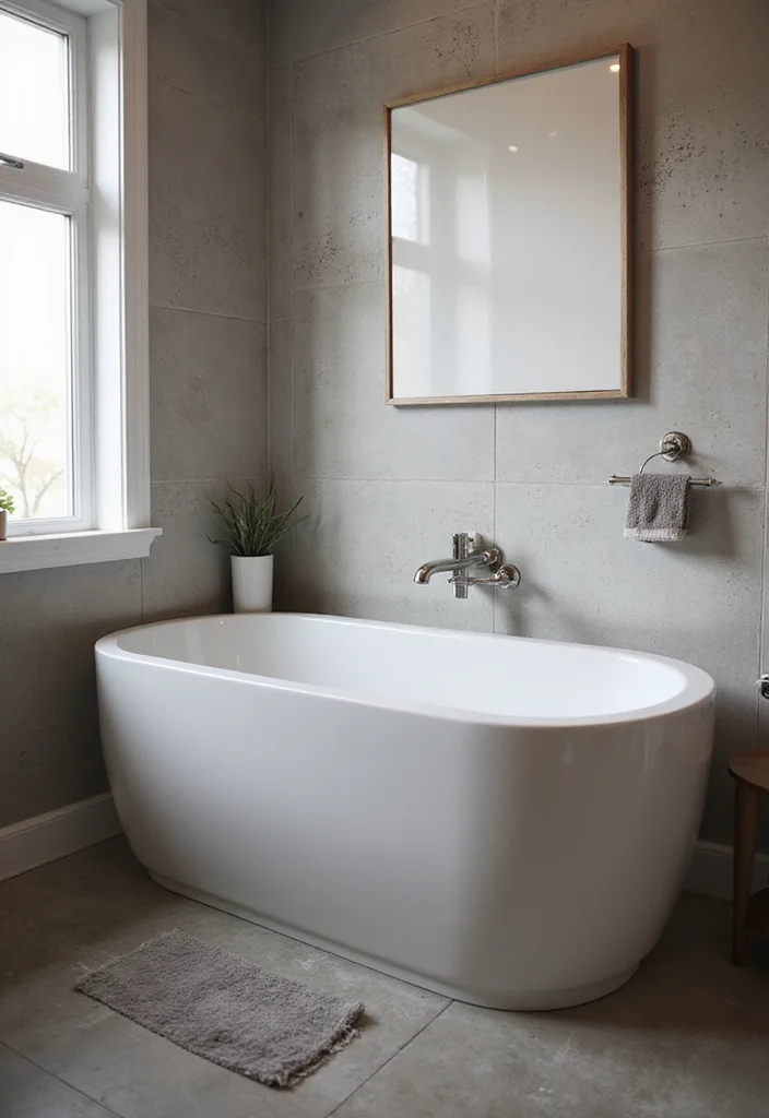 16 Small Modern Bathroom Ideas With Clean Style - 5. Compact Bathtubs