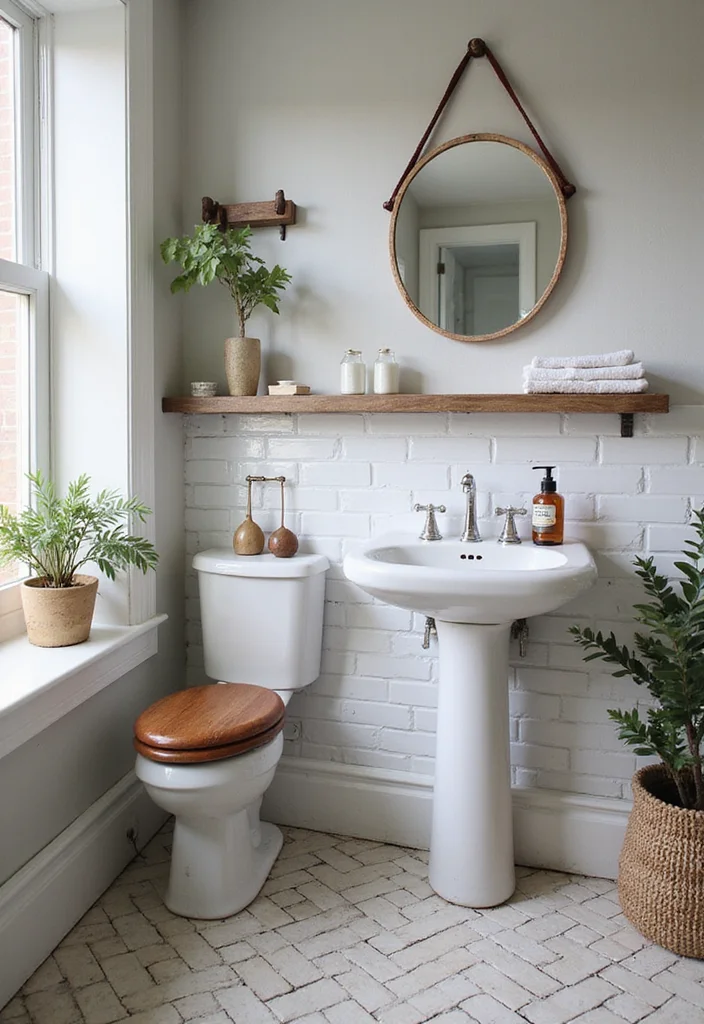 16 Subway Tile Bathroom Designs for Any Style - 4. Herringbone Subway Tile Patterns