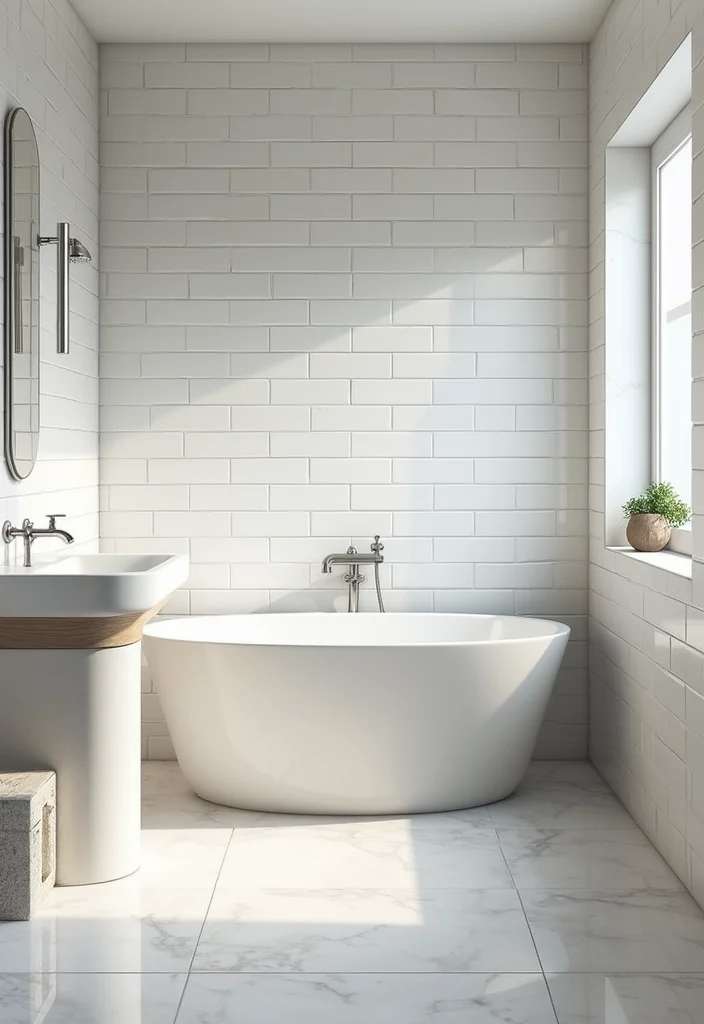 16 Subway Tile Bathroom Designs for Any Style - 5. Glossy Finish Subway Tiles