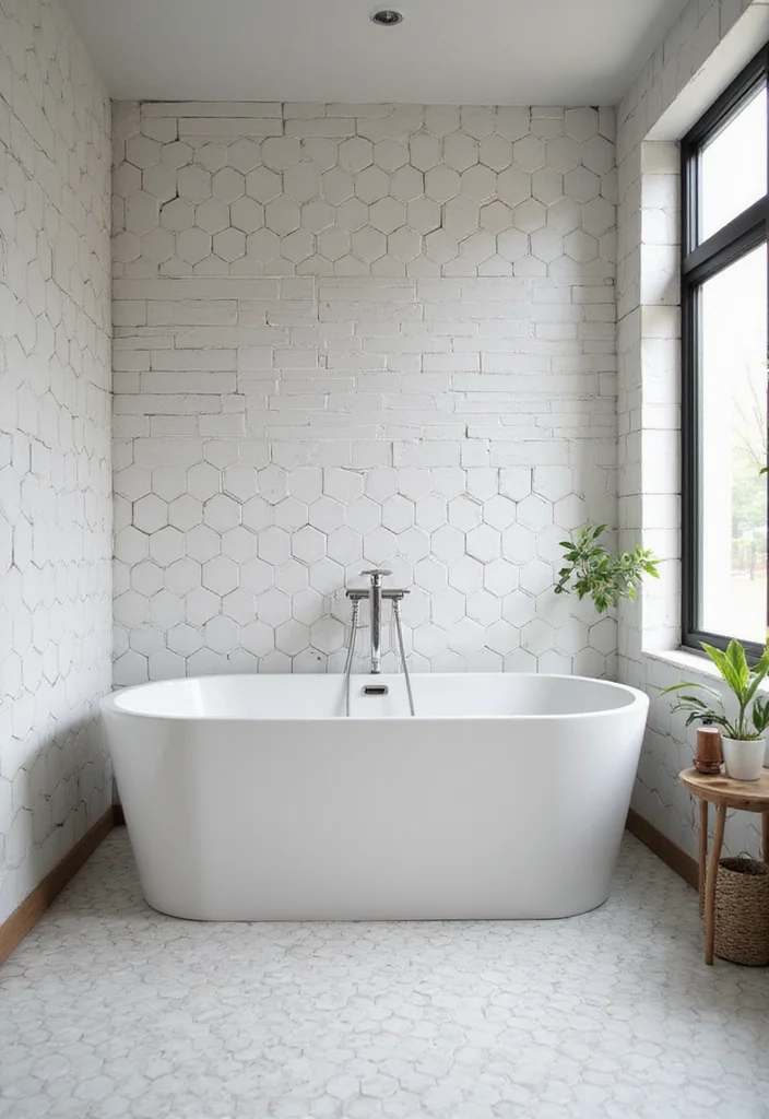 16 Subway Tile Bathroom Designs for Any Style - 9. Subway Tiles in Creative Shapes