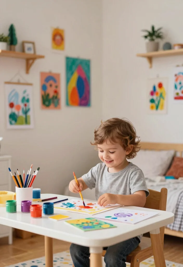 16 Toddler Girl Boho Bedroom Ideas With Sweet Free Spirit Style - 16. Artistic DIY Projects