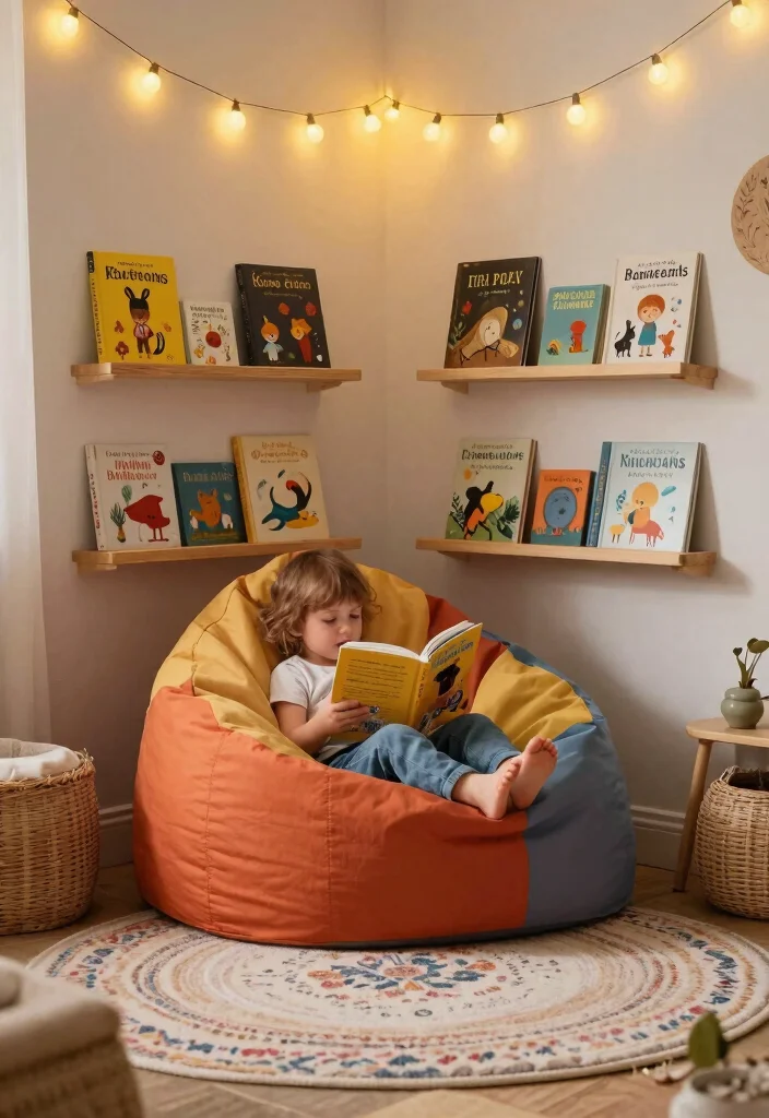 16 Toddler Girl Boho Bedroom Ideas With Sweet Free Spirit Style - 9. Cozy Reading Nook