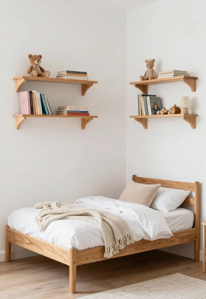 16 Toddler Girl Modern Bedroom Ideas With Clean Lines - 14. Classic White and Wood