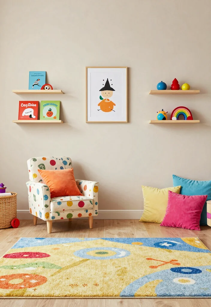 16 Toddler Girl Modern Bedroom Ideas With Clean Lines - 15. A Splash of Color with Accessories