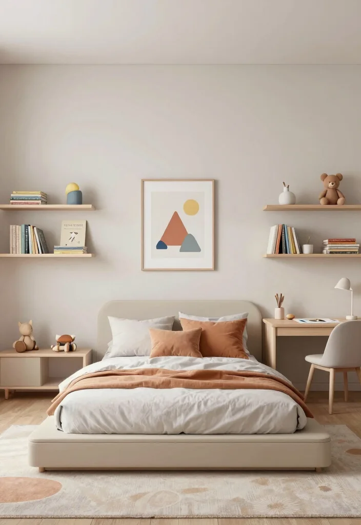 16 Toddler Girl Modern Bedroom Ideas With Clean Lines - 4. Modern Minimalist Marvel