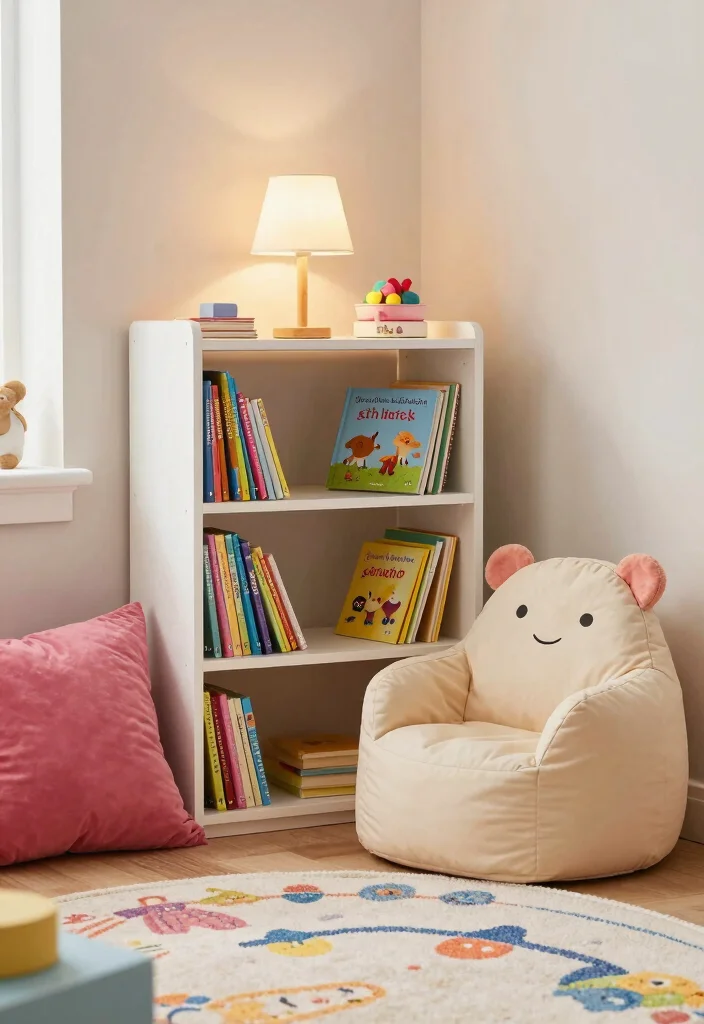16 Toddler Girl Modern Bedroom Ideas With Clean Lines - 9. Cozy Reading Nook
