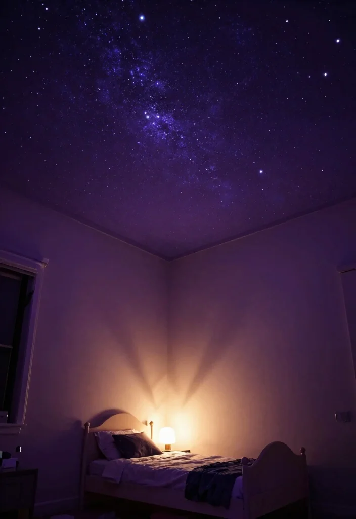 16 Toddler Girl Purple Bedroom Ideas With Magical Charm - 6. Enchanted Starry Ceilings