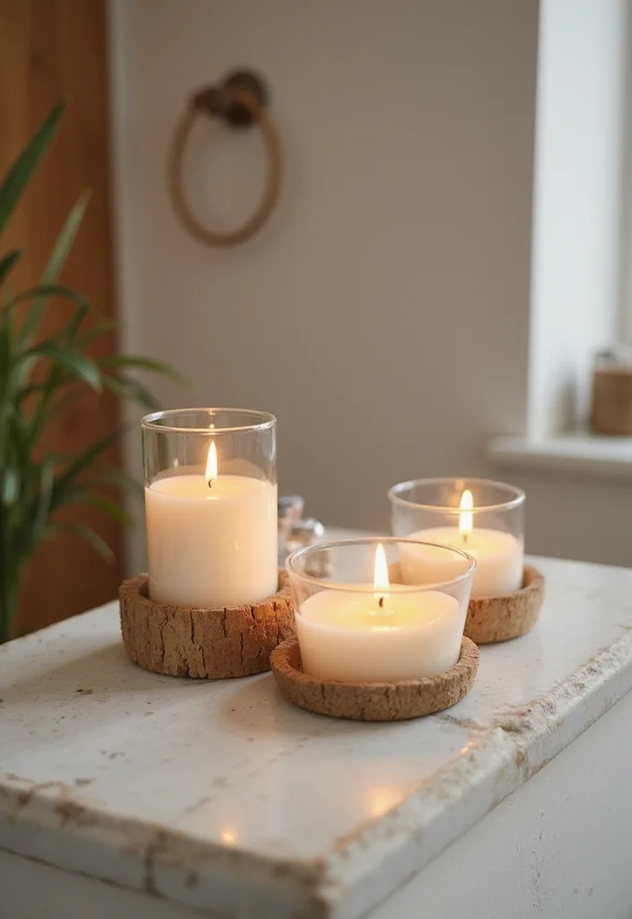 16 Toilet Decor Ideas to Refresh Your Bathroom - 10. Sustainable Candles