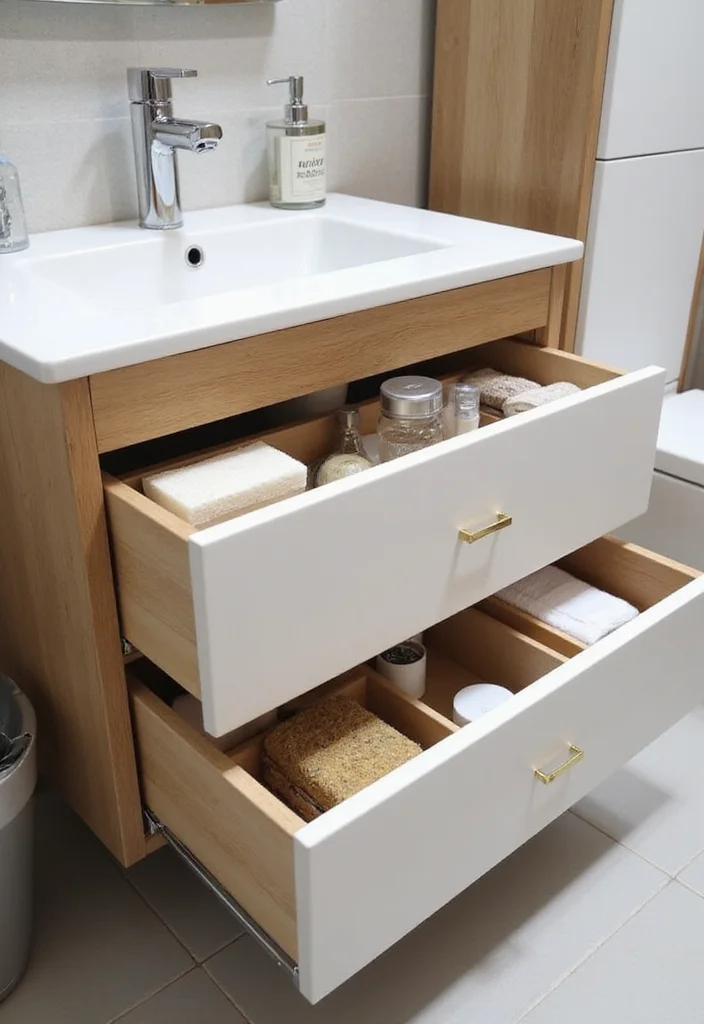 16 Under Sink Bathroom Storage Ideas That Save Space - 9. Multi-tiered Drawer Organizers