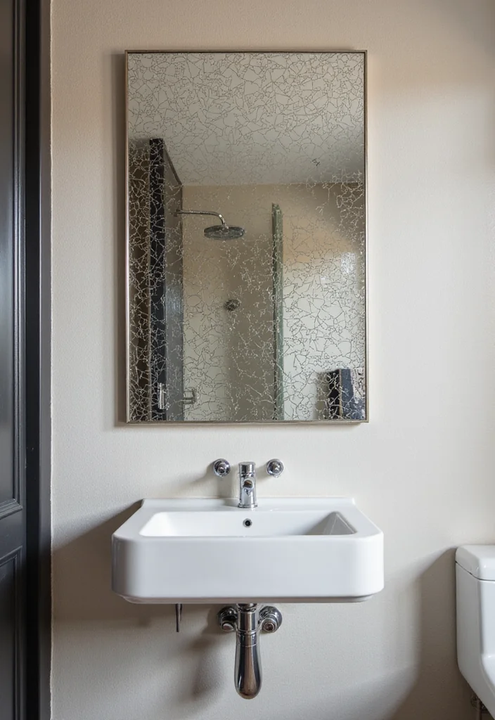 16 Vanity Mirror Ideas to Elevate Your Bathroom - 14. Artistic Fragmented Mirror