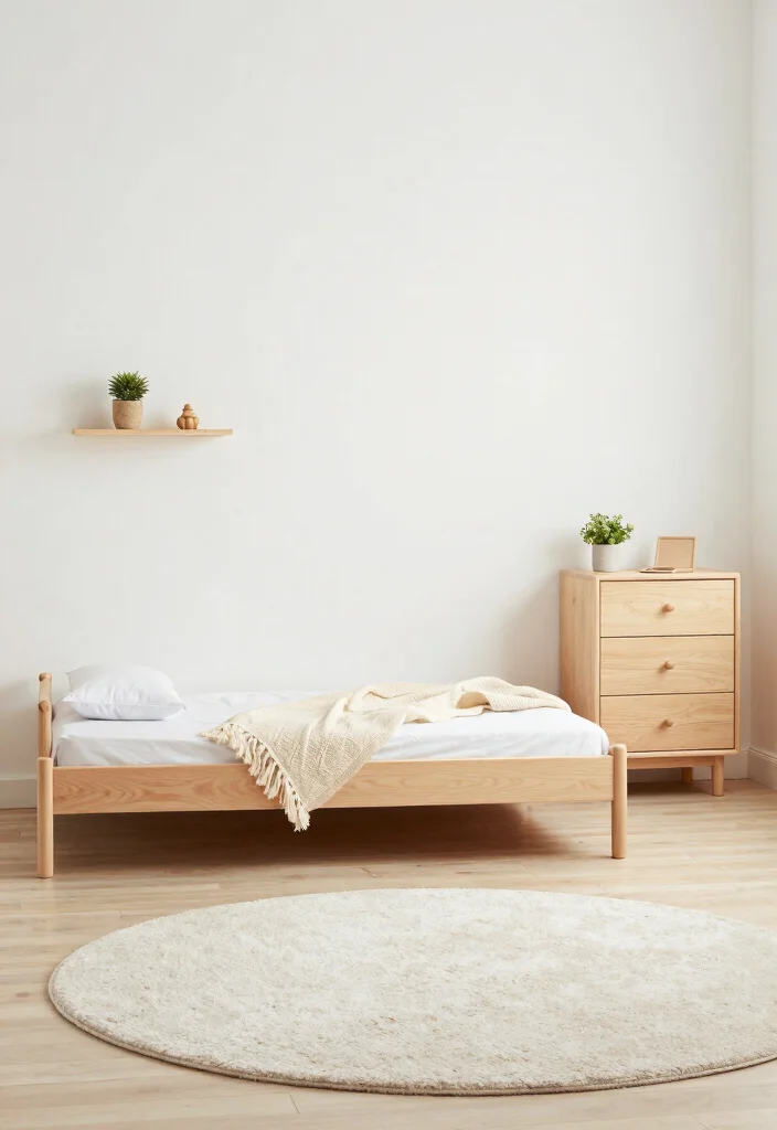 17 Toddler Girl Minimalist Bedroom Ideas With Calm Simplicity - 10. Minimalist Furniture Choices