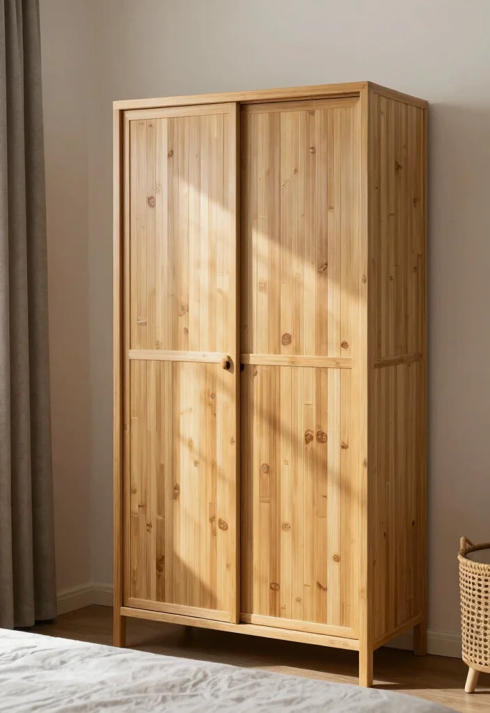 17 Unique Bedroom Closet Door Ideas That Stand Out - 15. Eco-Friendly Bamboo Doors
