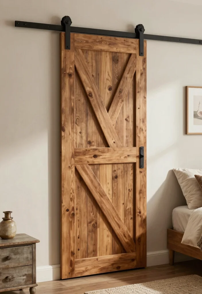 17 Unique Bedroom Closet Door Ideas That Stand Out - 2. Sliding Barn Door