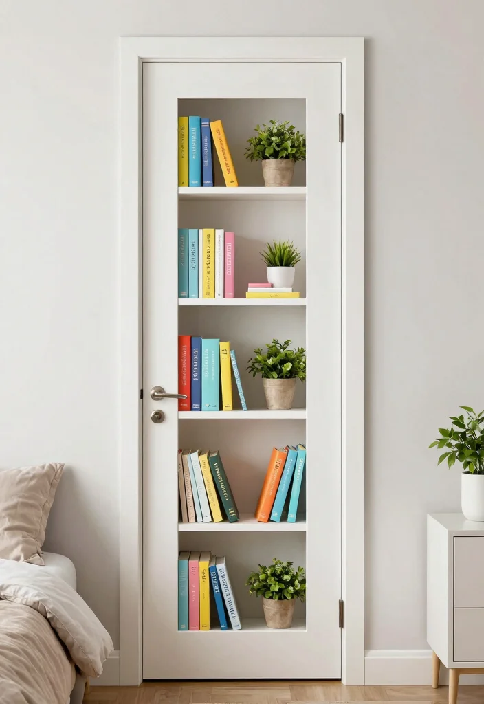 17 Unique Bedroom Closet Door Ideas That Stand Out - 4. Multi-Shelf Door